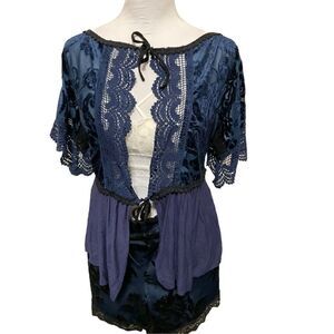 One of a kind designer short set